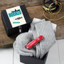 Hooked On Fishing Sock And Chocolate Penknife Gift Set, thumbnail 1 of 7
