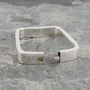 Rectangle Solid Sterling Silver Bangle, thumbnail 2 of 6