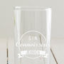 Personalised 'Drinks Connoisseur' Hi Ball Glass, thumbnail 2 of 5