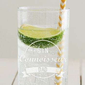 Personalised 'Drinks Connoisseur' Hi Ball Glass, 3 of 5