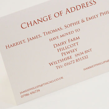 Classic Change Of Address Cards, 2 of 8