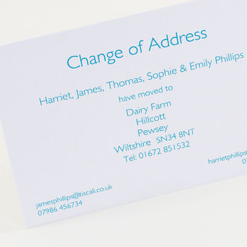 Classic Change Of Address Cards, 8 of 8