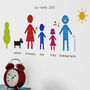 Personalised Family Wall Stickers Portrait, thumbnail 1 of 10