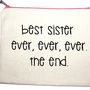 'Best Sister Ever' Pouch, thumbnail 2 of 4