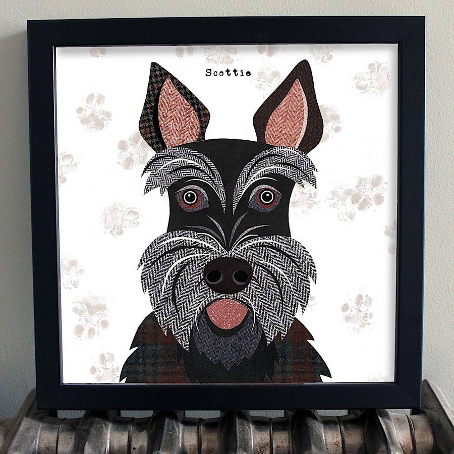 scottie dog print by simon hart | notonthehighstreet.com