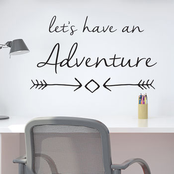 'Let's Have An Adventure' Wall Sticker, 3 of 5