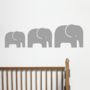 Children's Elephant Family Wall Stickers, thumbnail 2 of 9