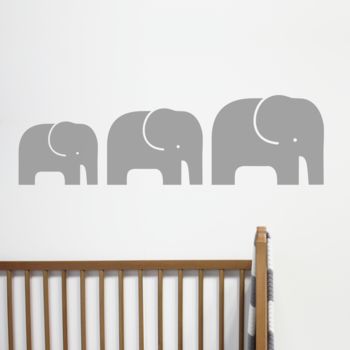 Children's Elephant Family Wall Stickers, 2 of 9