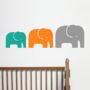 Children's Elephant Family Wall Stickers, thumbnail 1 of 9