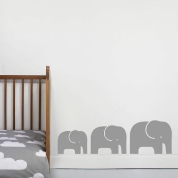 Children's Elephant Family Wall Stickers, 4 of 9