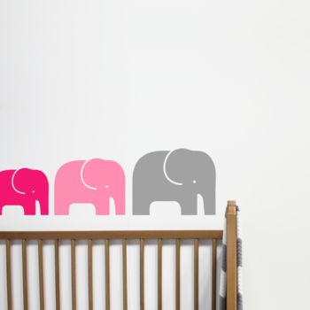 Children's Elephant Family Wall Stickers, 5 of 9