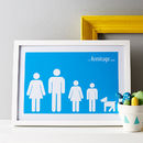 personalised family poster by a piece of | notonthehighstreet.com