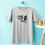 Cyclists And Their Shadows T Shirt, thumbnail 1 of 9