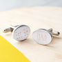 Engraved Oval Cufflinks, thumbnail 3 of 12