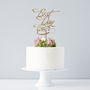 Elegant 'Best Day Ever' Wedding Cake Topper, thumbnail 1 of 3