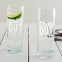 Personalised 'Chill Out' Hi Ball Glass, thumbnail 1 of 5