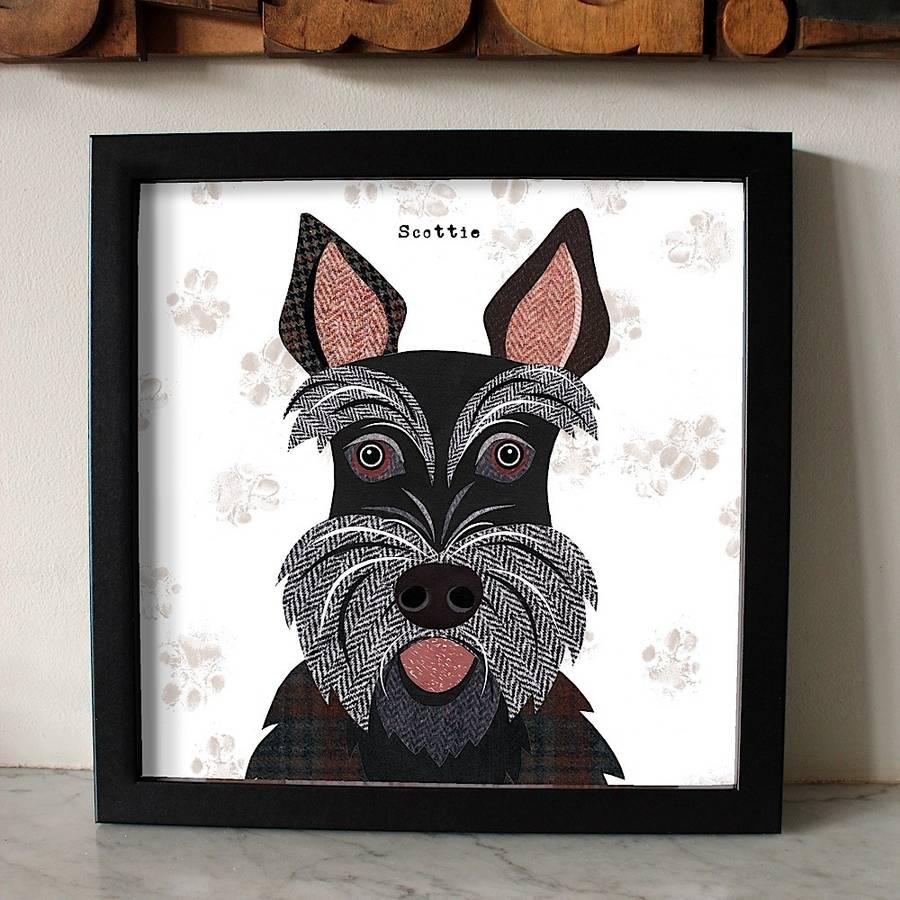 scottie dog print by simon hart | notonthehighstreet.com