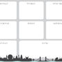 London Skyline Magnetic Fridge Planner, thumbnail 2 of 2