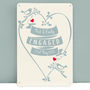Personalised Metal Love Birds Print For Couples, thumbnail 2 of 5