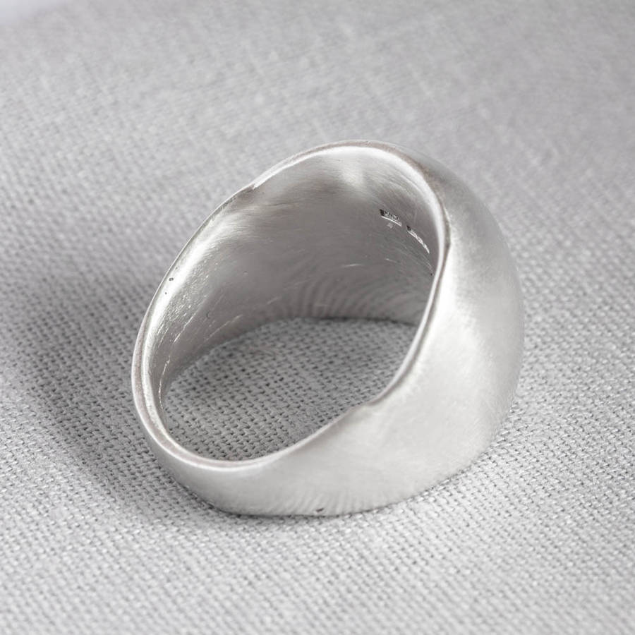 sterling silver sand cast boulder ring by the jewellery boutique ...