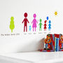 Personalised Family Wall Stickers Portrait, thumbnail 3 of 10