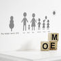 Personalised Family Wall Stickers Portrait, thumbnail 7 of 10