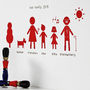 Personalised Family Wall Stickers Portrait, thumbnail 5 of 10
