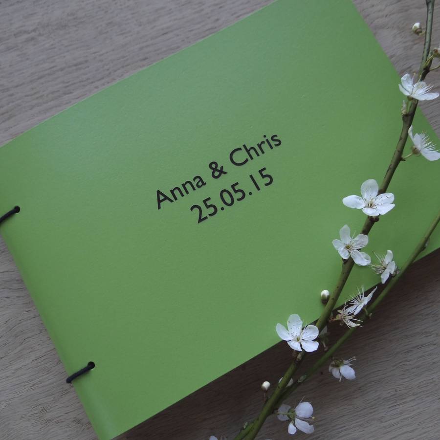 Personalised Leather Guest Book By Artbox