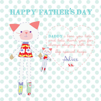Happy Father's Day Kitty Card, 2 of 2