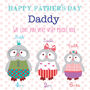Happy Father's Day Owl Card, thumbnail 1 of 3