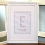 Girl's Initial Personalised Canvas Print, thumbnail 1 of 3