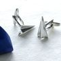 Personalised Paper Plane Cufflinks, thumbnail 1 of 9