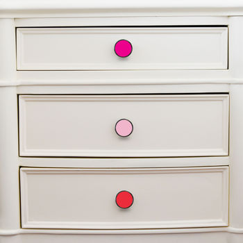 Pink Colourful Cabinet Drawer Door Knobs, 4 of 9