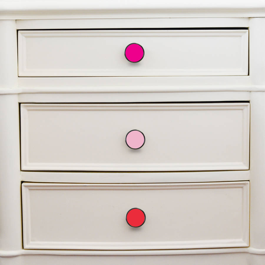 Pink Colourful Cabinet Drawer Door Knobs By Pushka Home