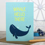Funny 'Whale Hello There' Birthday Card, thumbnail 1 of 2
