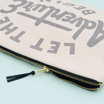 'Let The Adventure Begin' Travel Pouch, 6 of 11