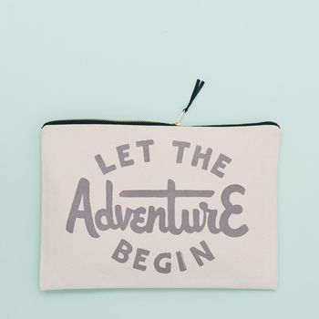 'Let The Adventure Begin' Travel Pouch, 11 of 11