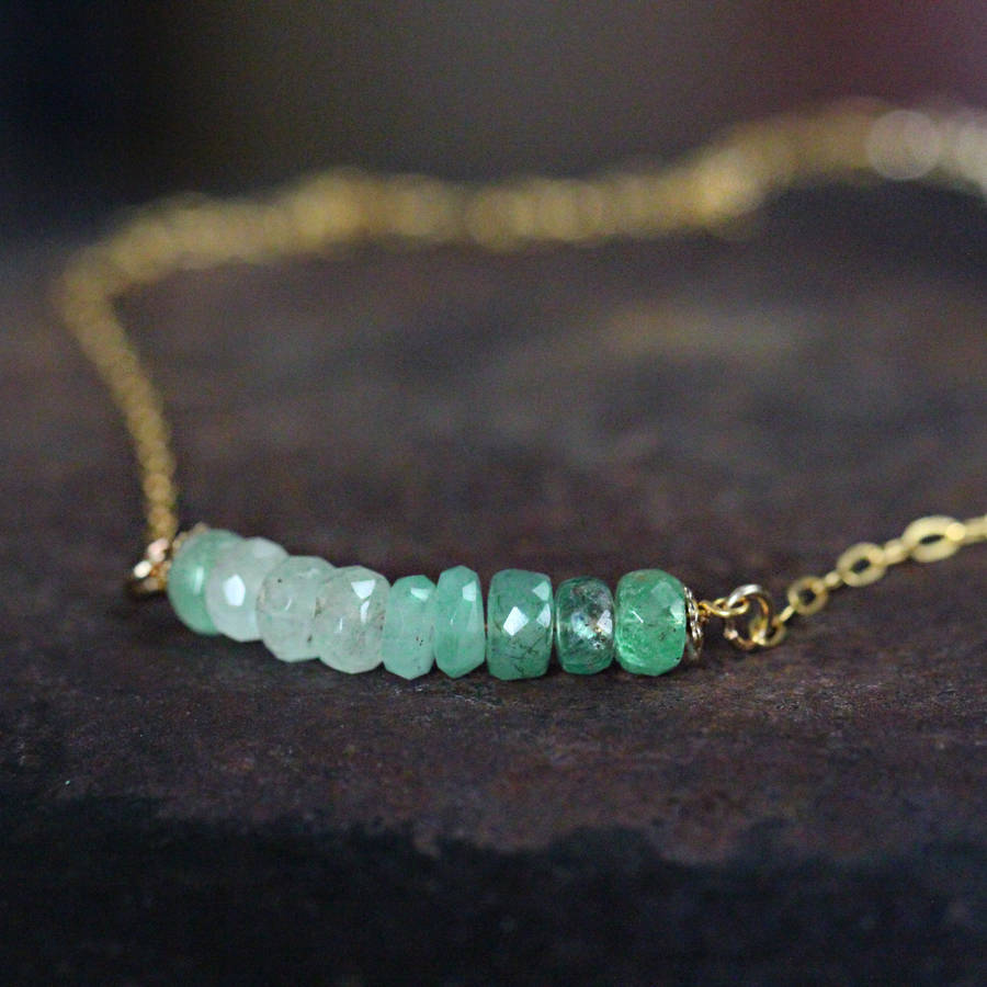 Emerald Birthstone Necklace By Artique Boutique
