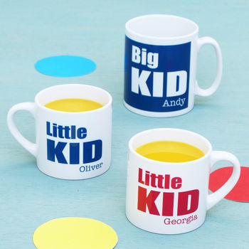 Personalised Daddy And Me 'Big Kid' Mug Set, 2 of 4