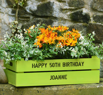 Personalised Window Box Planter Crate, 2 of 7