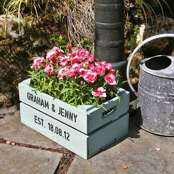 Personalised Small Planter Crate, 2 of 9