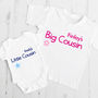 Big Cousin Little Cousin Personalised T Shirt Set, thumbnail 1 of 3
