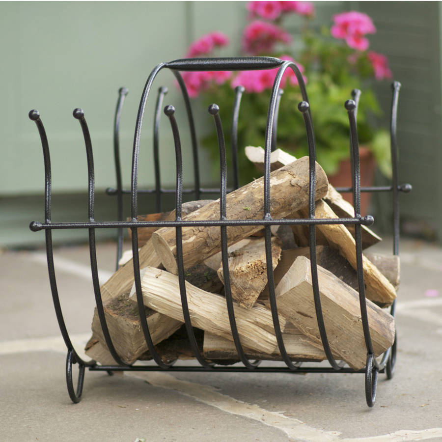 Steel Log Holder Basket Made In Britain By The Orchard