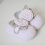Baby Girl Shoes Headband Set With Pearl Details, thumbnail 4 of 8