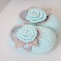 Baby Girl Shoes Headband Set With Pearl Details, thumbnail 7 of 8