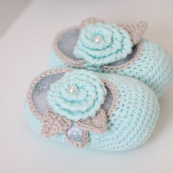 Baby Girl Shoes Headband Set With Pearl Details, 7 of 8