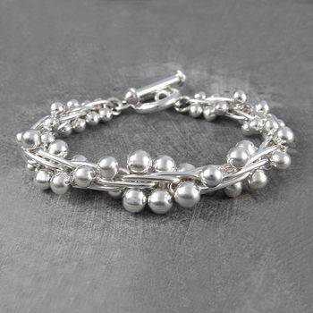 Graduated Statement Solid Sterling Silver Necklace, 8 of 8