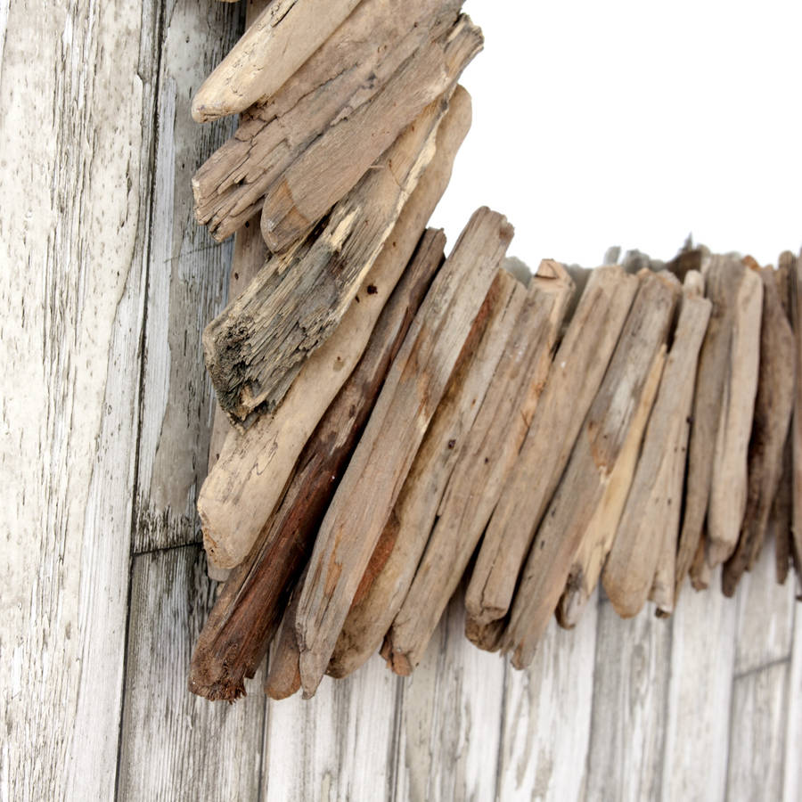 rectangular spoke driftwood mirror by decorative mirrors online