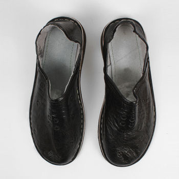 Moroccan Leather Berber Babouche Slippers, 7 of 12