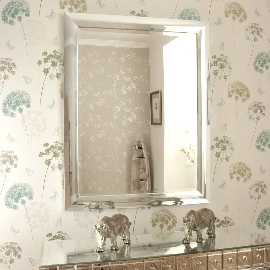 chrome contemporary mirror by decorative mirrors online ...
